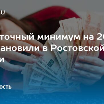 В Ростовской области установили прожиточный минимум на 2026 год
